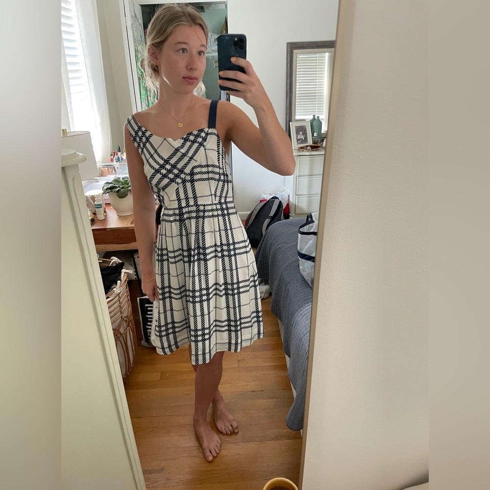 Moulinette Soeurs Anthropologie Women’s Rope Braid Pattern Asymmetrical Dress